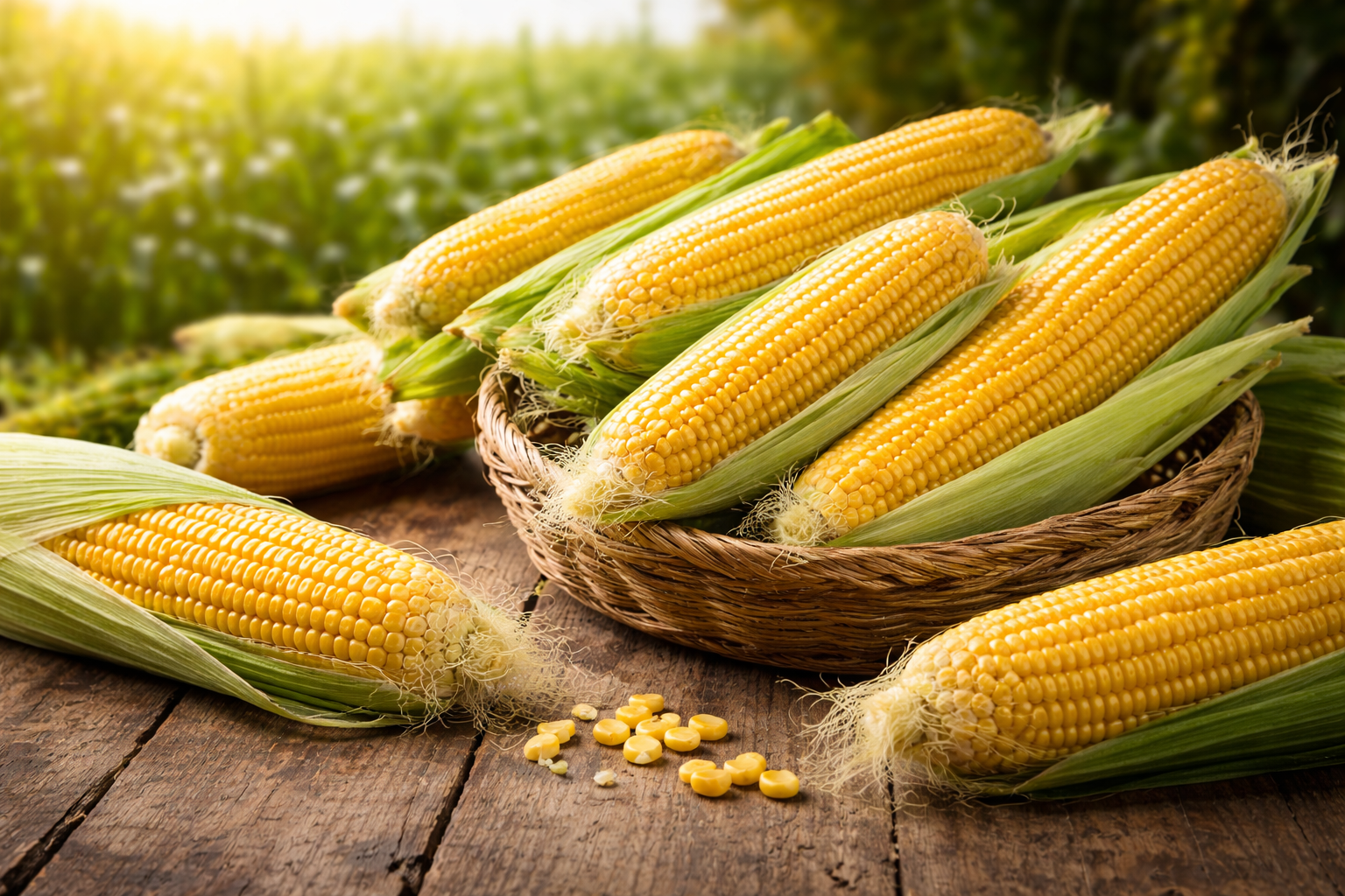 Fresh quality vegetables and grains for global supply